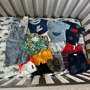 Baby Boy Summer Warm Weather Vacation Clothing Bundle Sz 12 Months